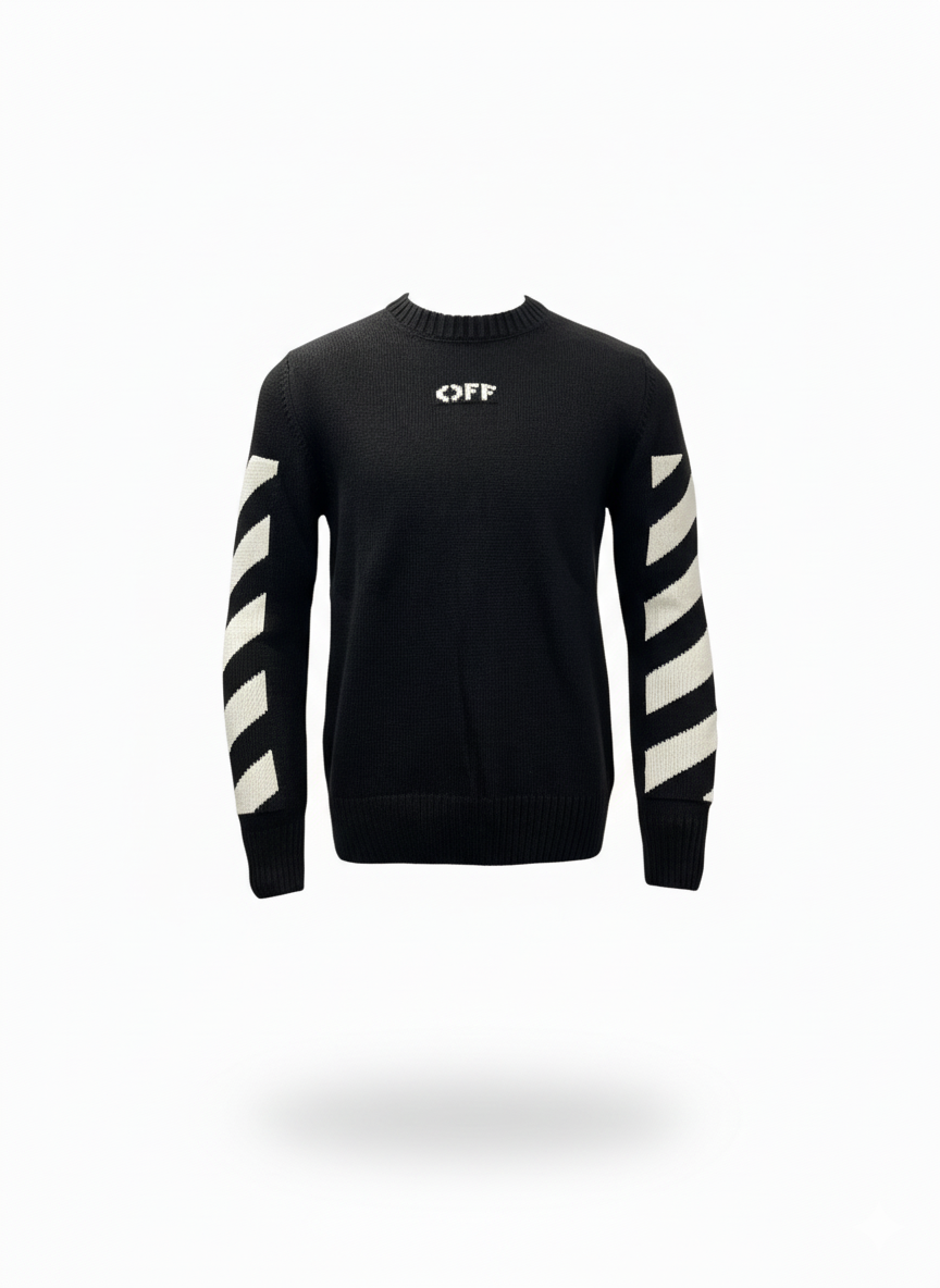 Off-White Sweater Made in Turkey