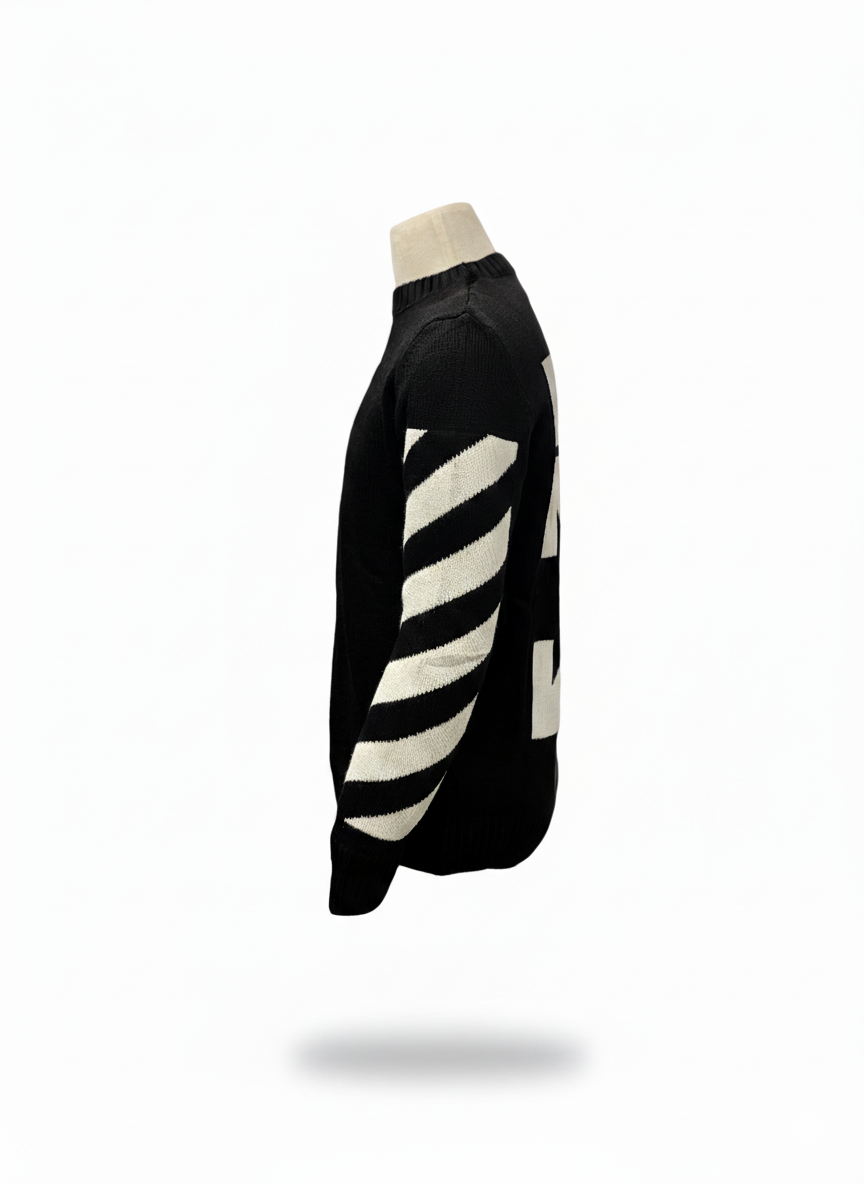 Off-White Sweater Made in Turkey