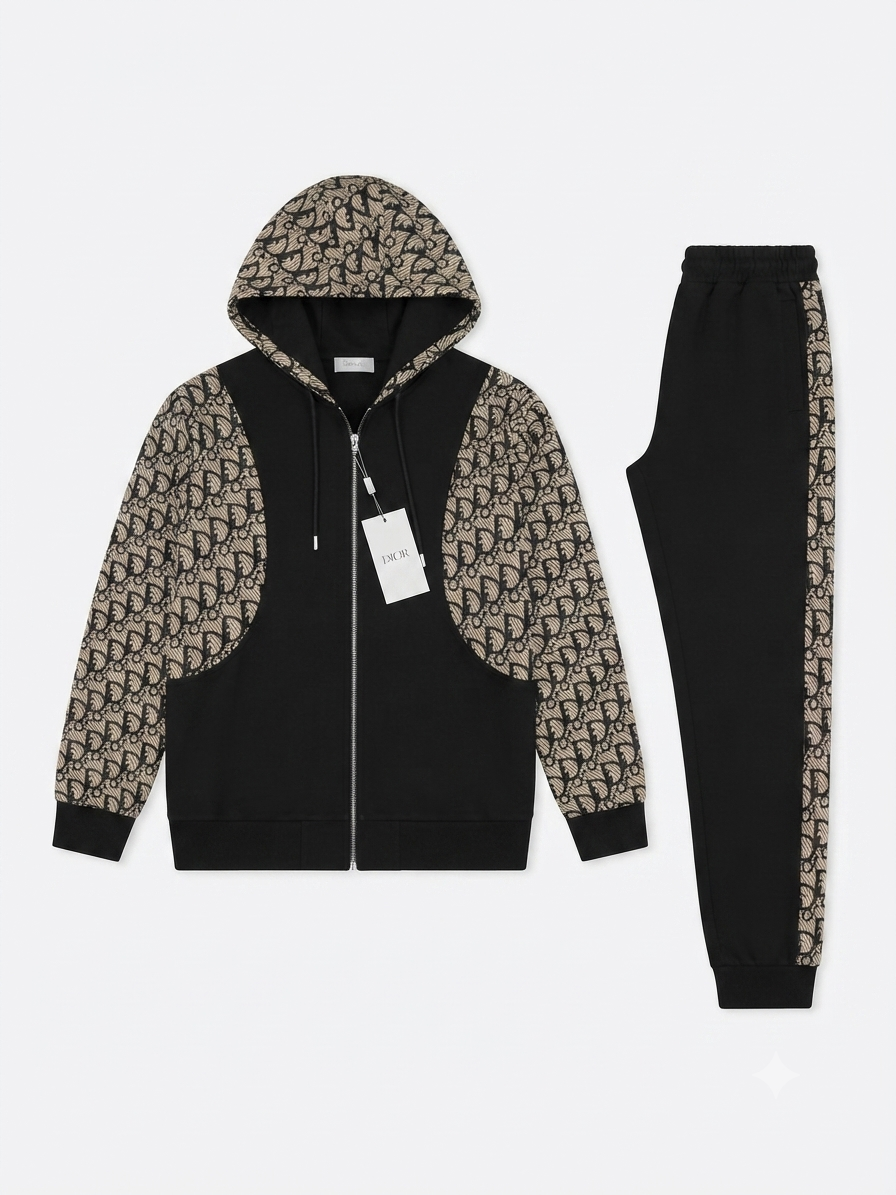 Dior Oblique Panel Tracksuit Set 1:1 Grade