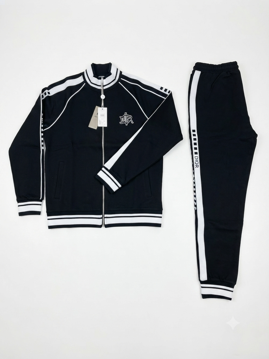 Dior Graphic Stripe Tracksuit Set 1:1 Grade