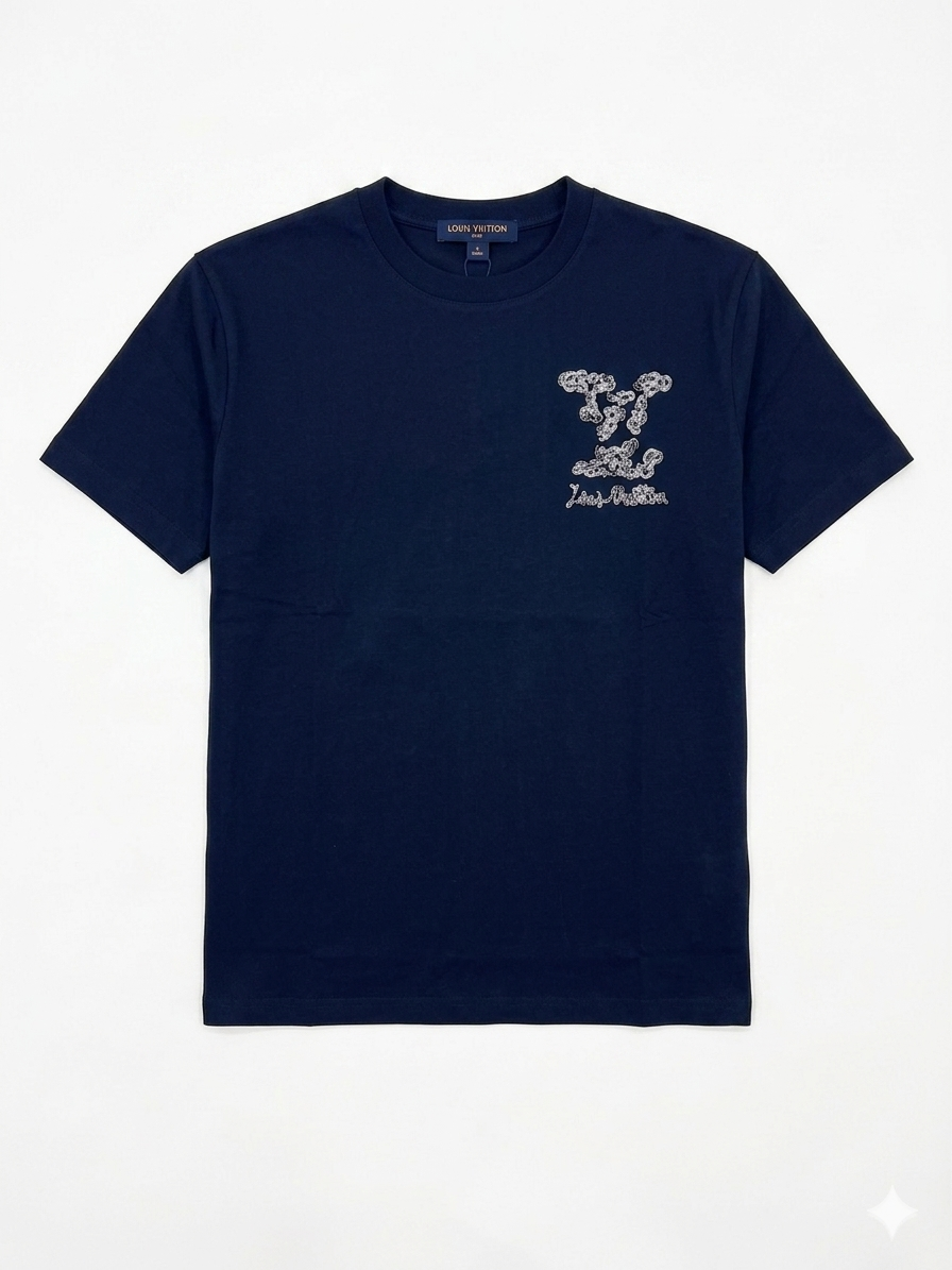 Louis Vuitton T-Shirt Cotton Fabric Made in Turkey