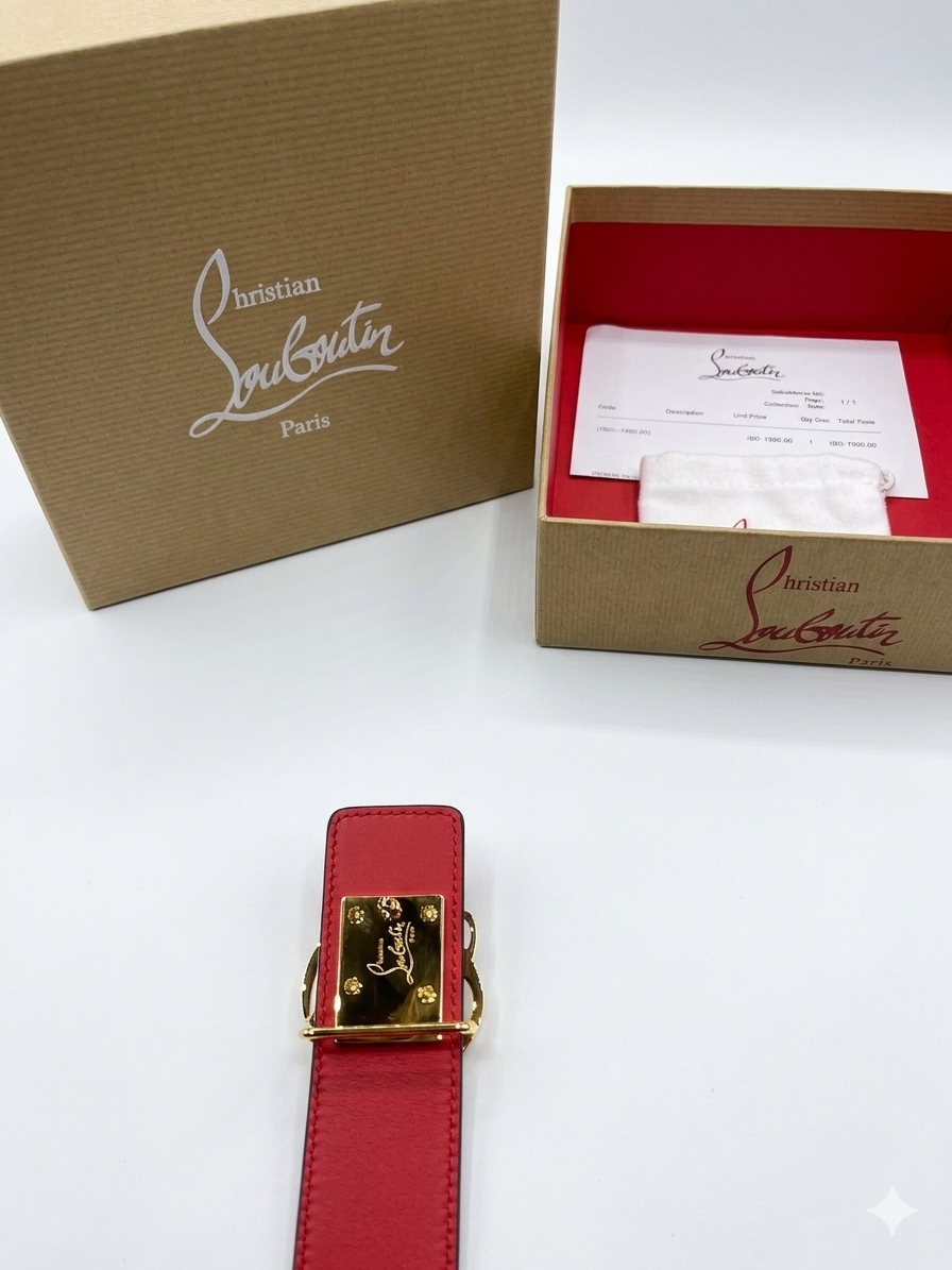 Christian Louboutin CL Logo Belt 1:1 Grade Quality