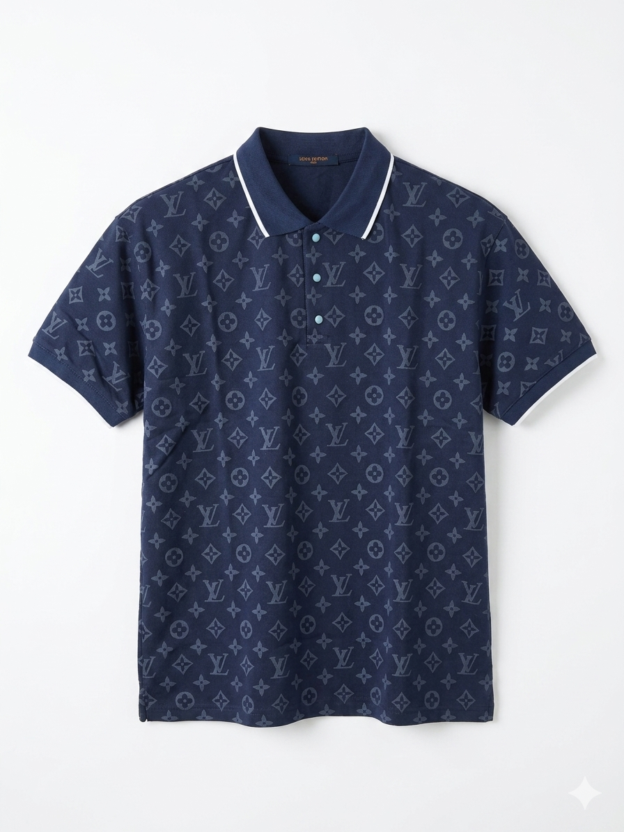 Louis Vuitton Polo Shirt 1:1 Grade Made in Turkey