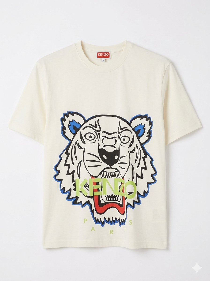 Kenzo T-Shirt Cotton Fabric Made in Turkey