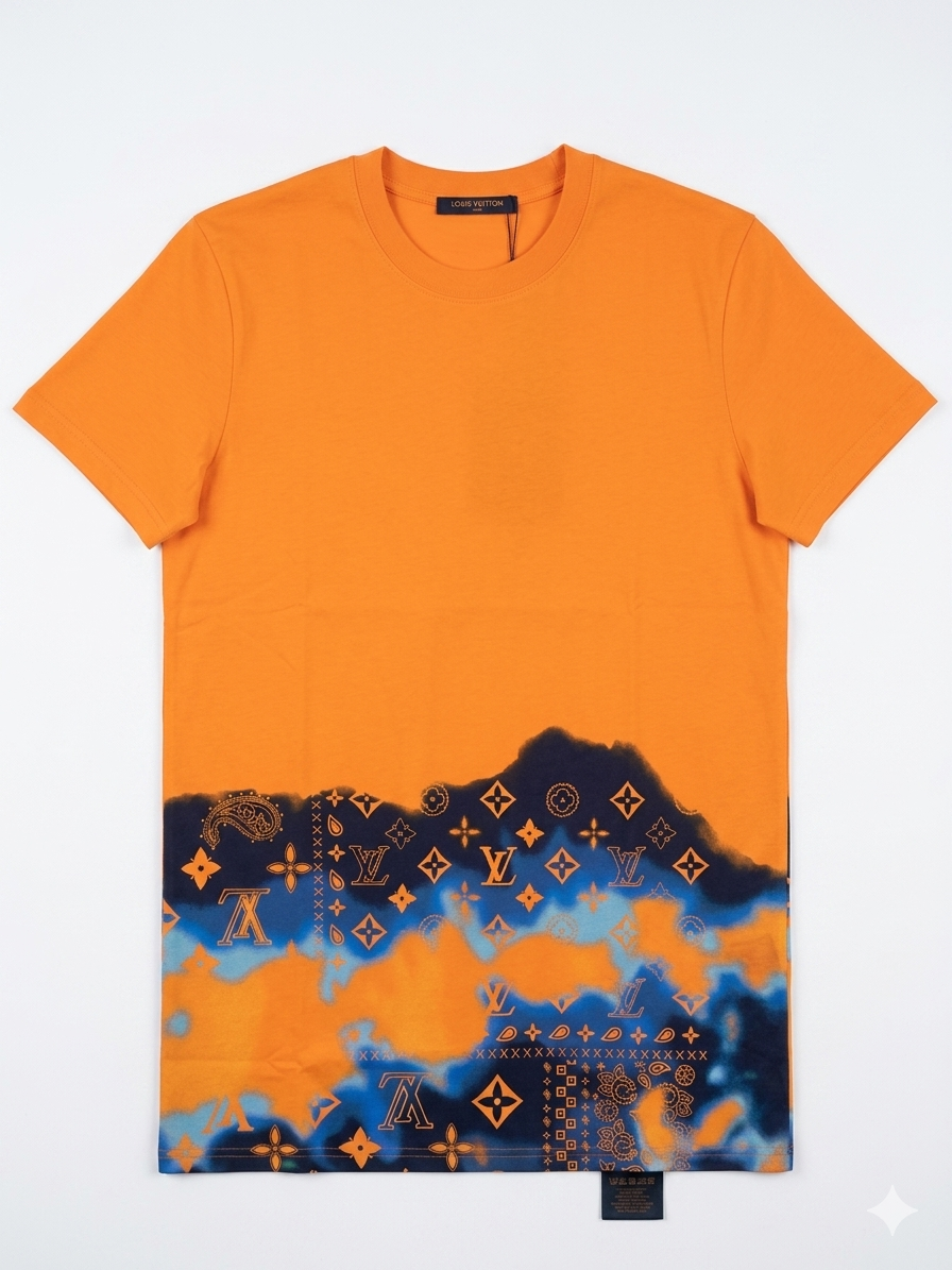 Louis Vuitton T-Shirt Cotton Fabric Made in Turkey