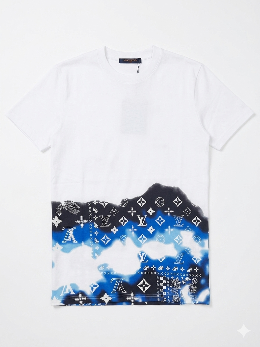 Louis Vuitton T-Shirt Cotton Fabric Made in Turkey