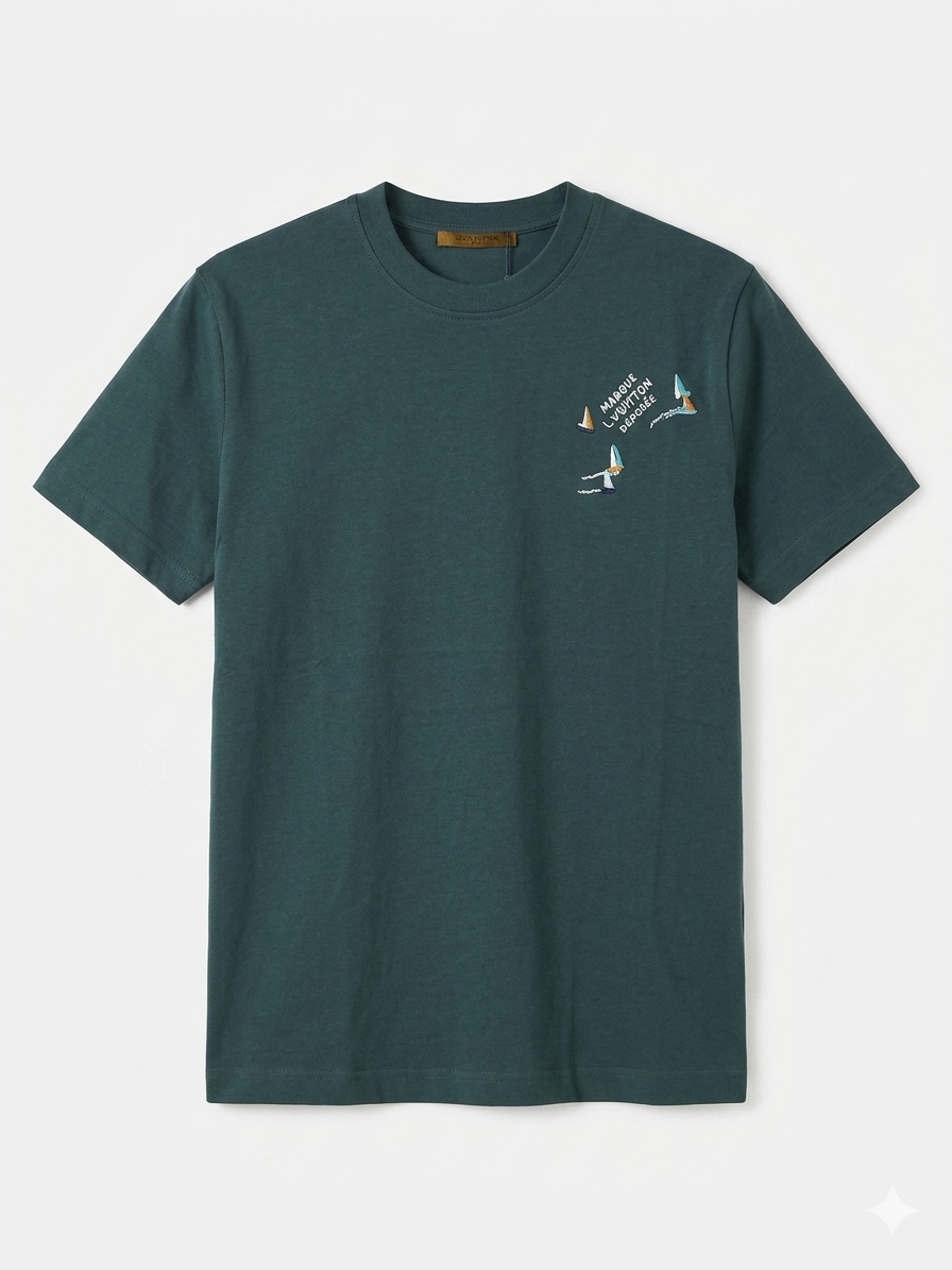 Louis Vuitton T-Shirt Cotton Fabric Made in Turkey