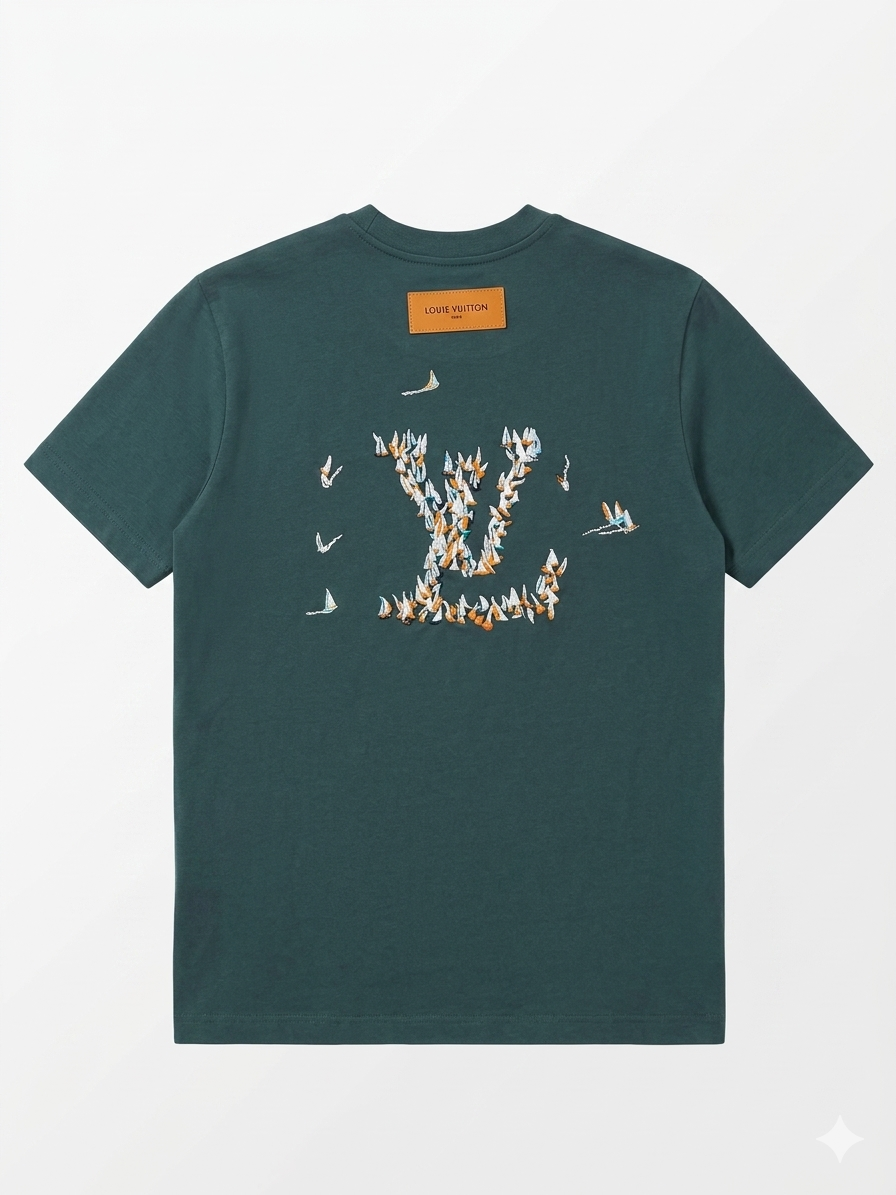 Louis Vuitton T-Shirt Cotton Fabric Made in Turkey