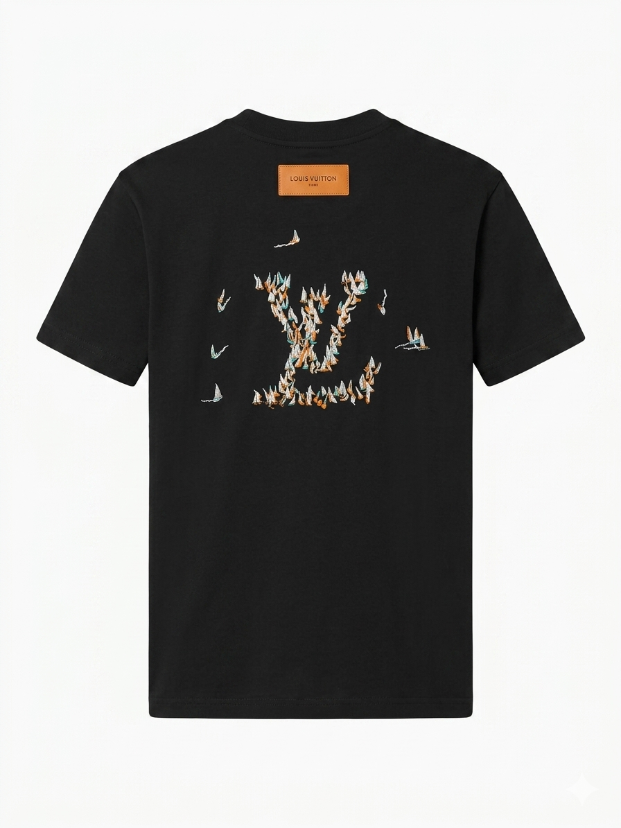 Louis Vuitton T-Shirt Cotton Fabric Made in Turkey