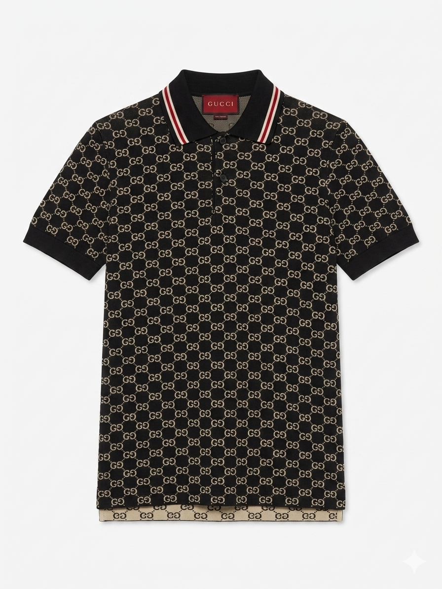 Gucci Polo 1:1 Grade Knitted Fabric Made in Turkey