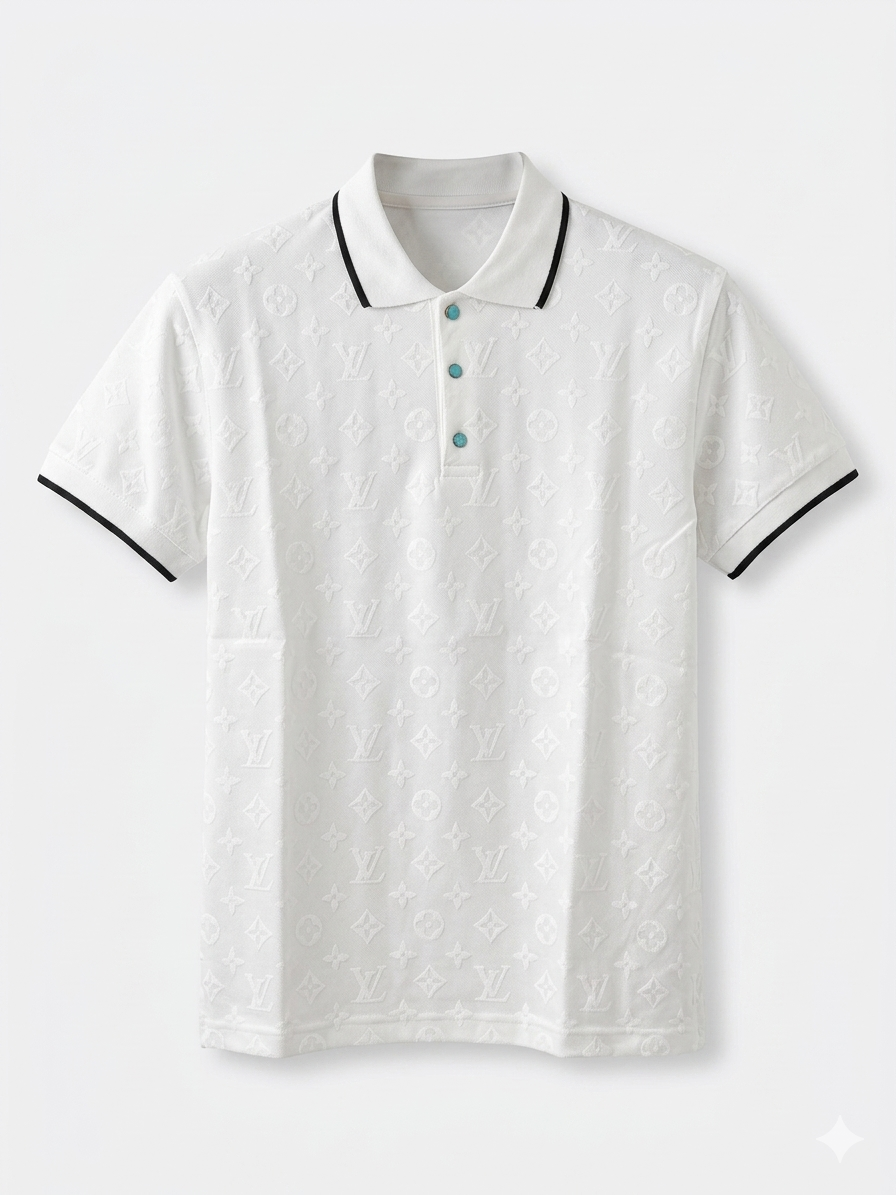 Louis Vuitton Polo Shirt 1:1 Grade Made in Turkey