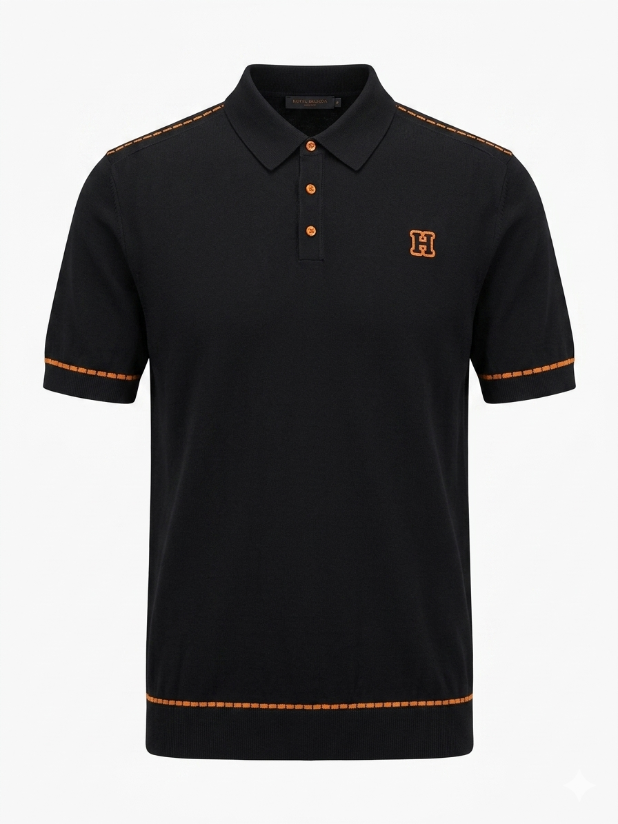 Hermes Polo 1:1 Grade Knitted Fabric Made in Turkey