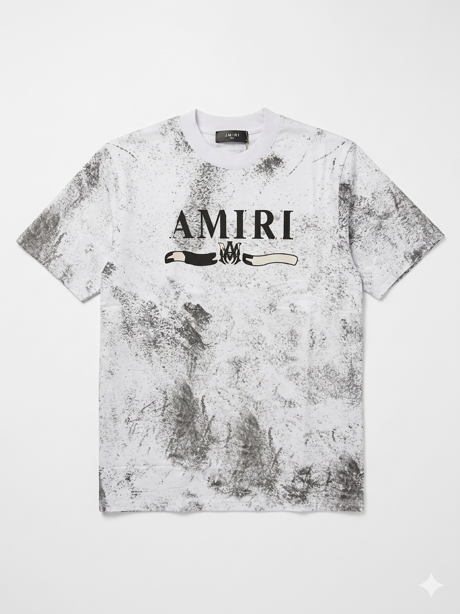 Amiri T-Shirt Cotton Fabric Made in Turkey