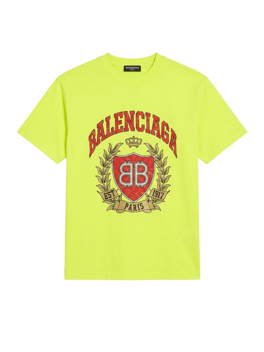 Balenciaga T-Shirt Cotton Fabric Made in Turkey