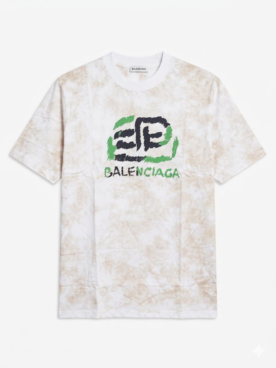 Balenciaga T-Shirt Cotton Fabric Made in Turkey
