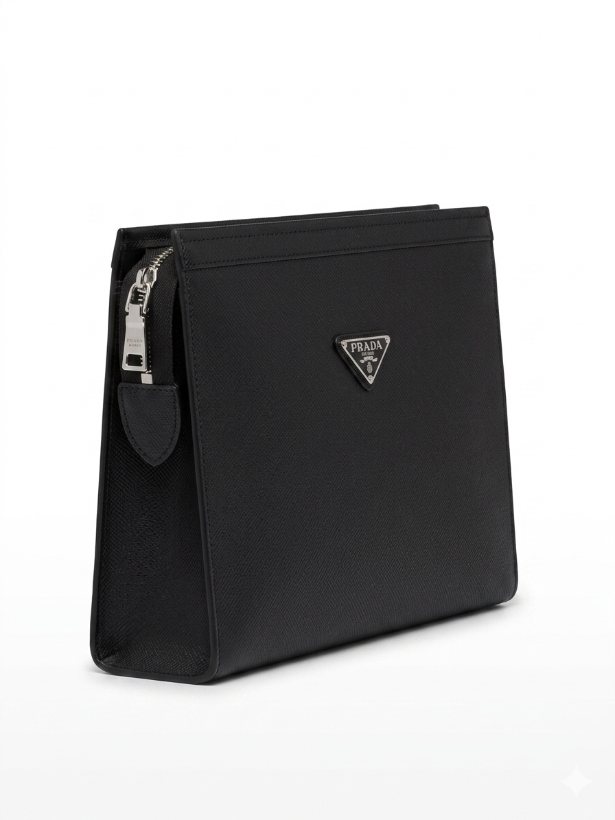 Prada Saffiano Hand Pouch