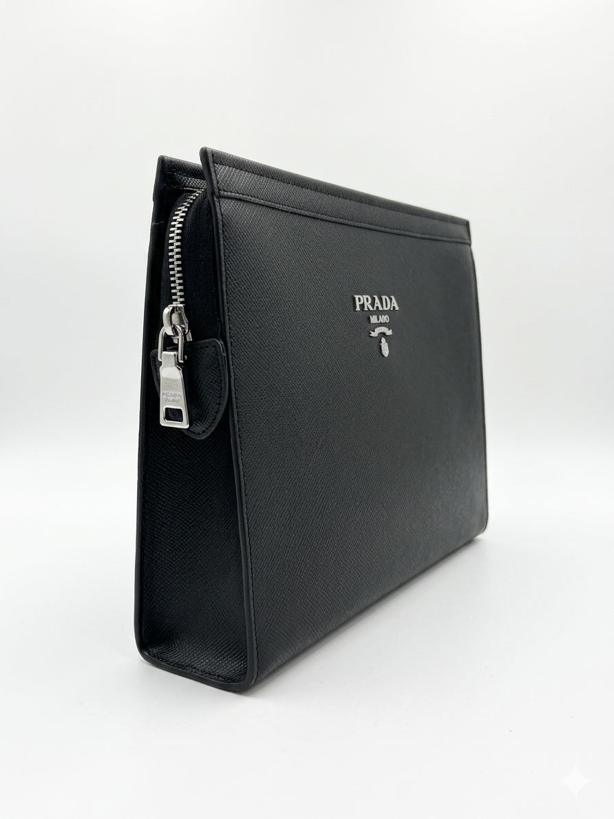 Prada Saffiano Hand Pouch