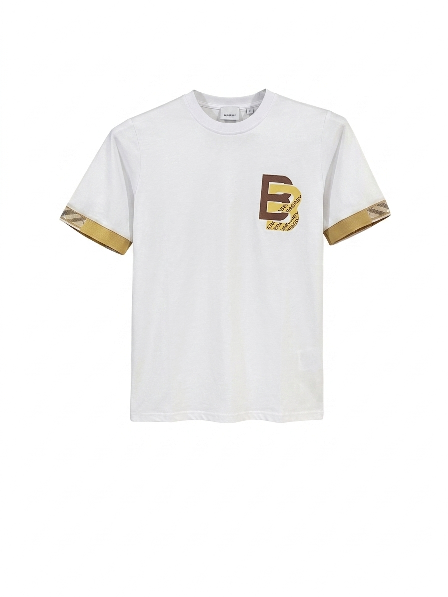 Burberry T-Shirt Cotton Fabric Made in Turkey