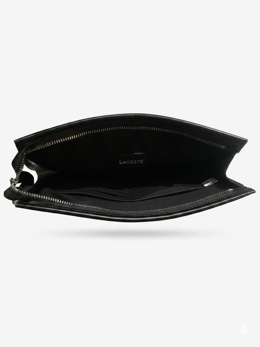 Lacoste Geometric Monogram Hand Pouch