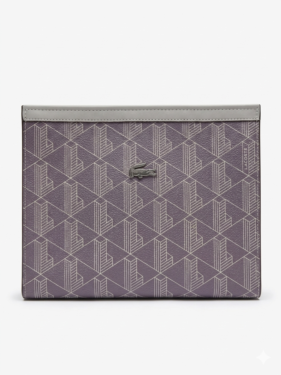 Lacoste Geometric Monogram Hand Pouch