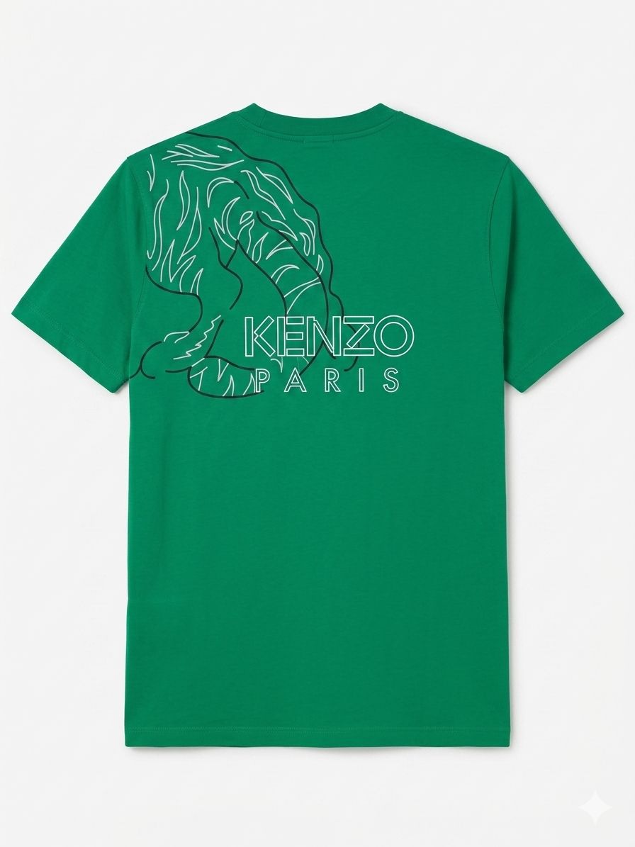 Kenzo T-Shirt Cotton Fabric Made in Turkey
