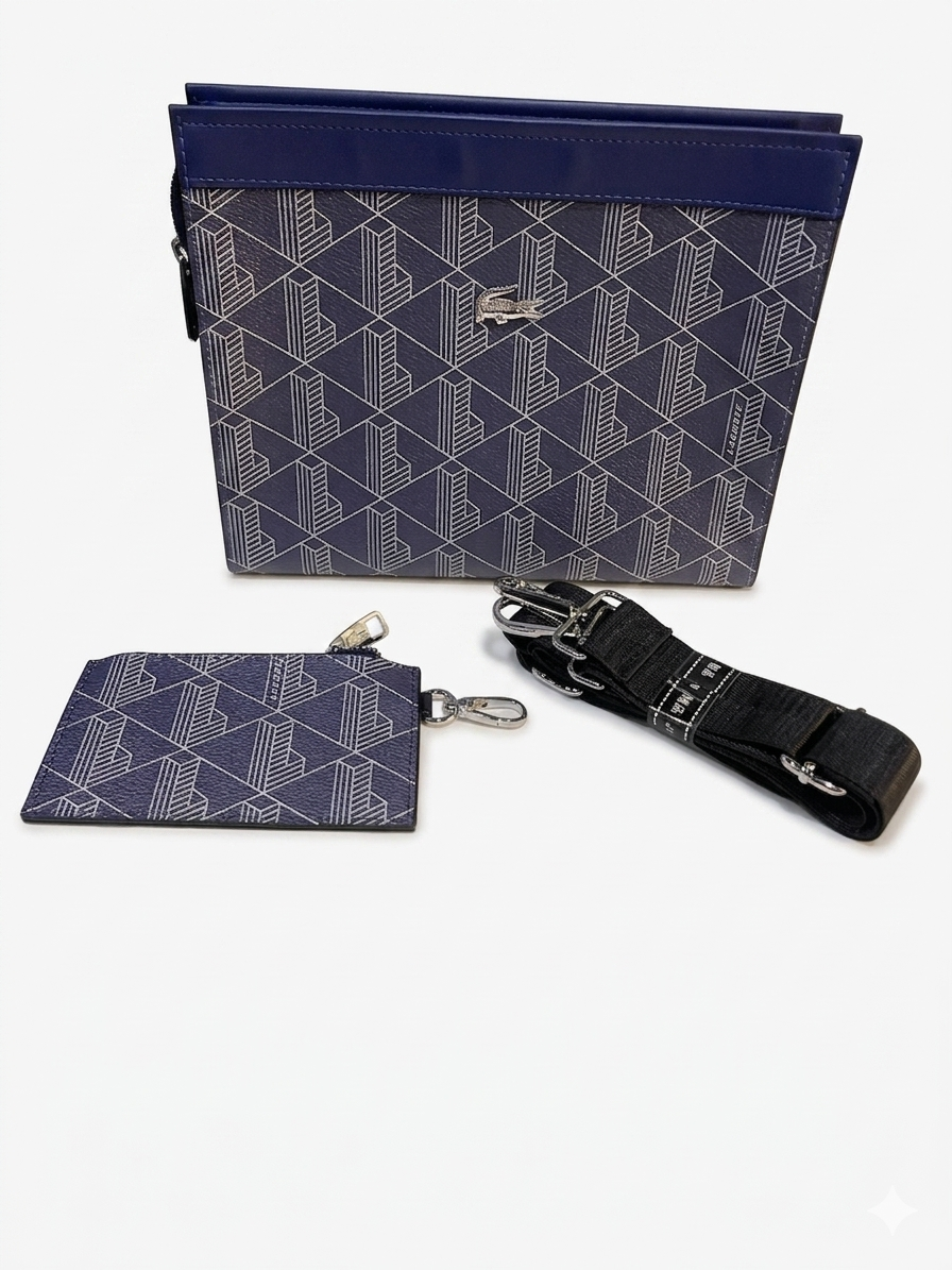 Lacoste Monogram Crossbody Bag