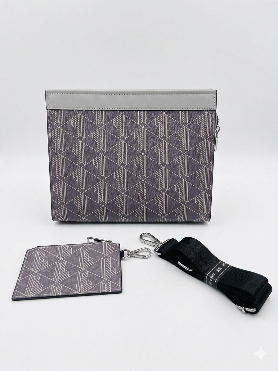 Lacoste Monogram Crossbody Bag