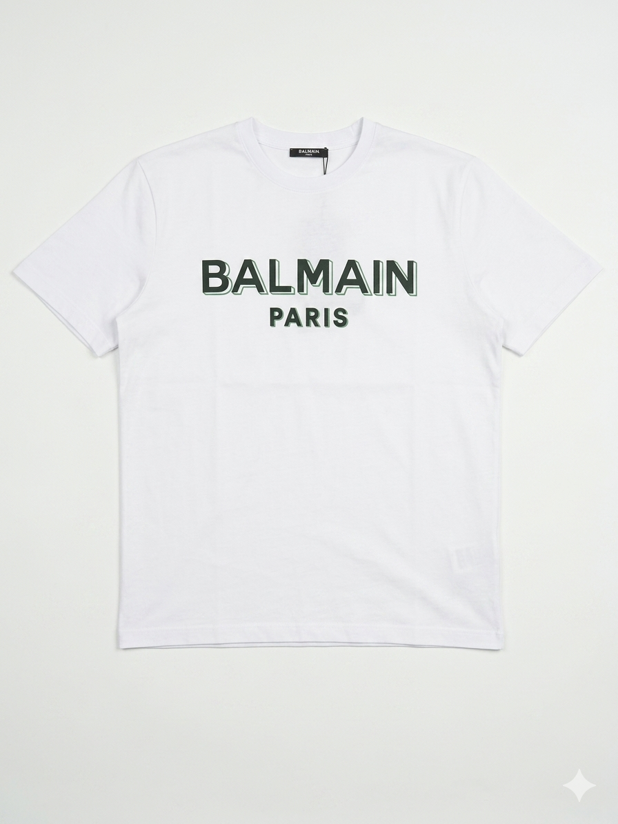 Balmain T-Shirt Cotton Fabric Made in Turkey