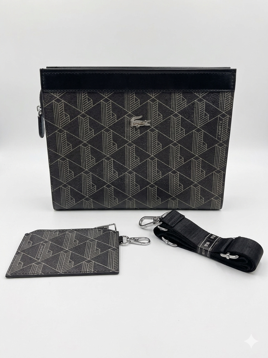 Lacoste Monogram Crossbody Bag