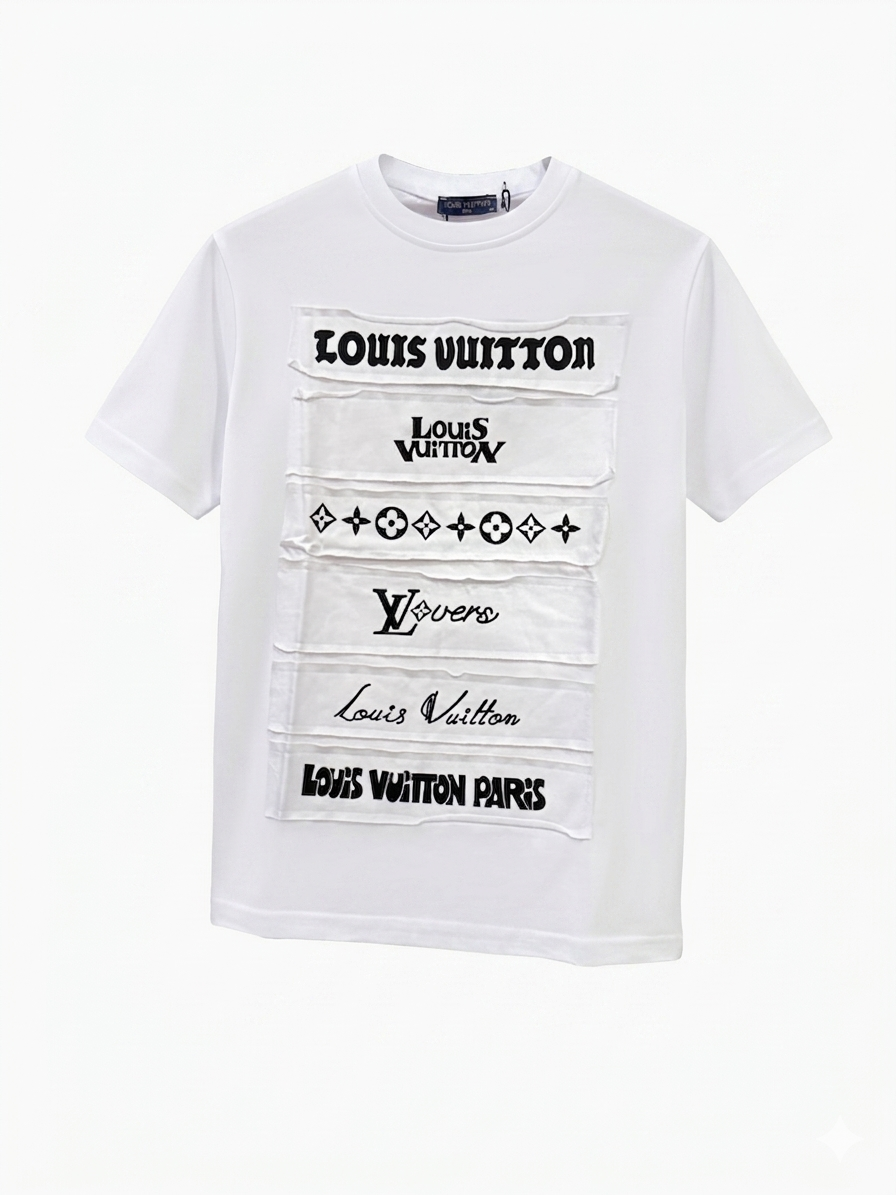 Louis Vuitton T-Shirt Cotton Fabric Made in Turkey
