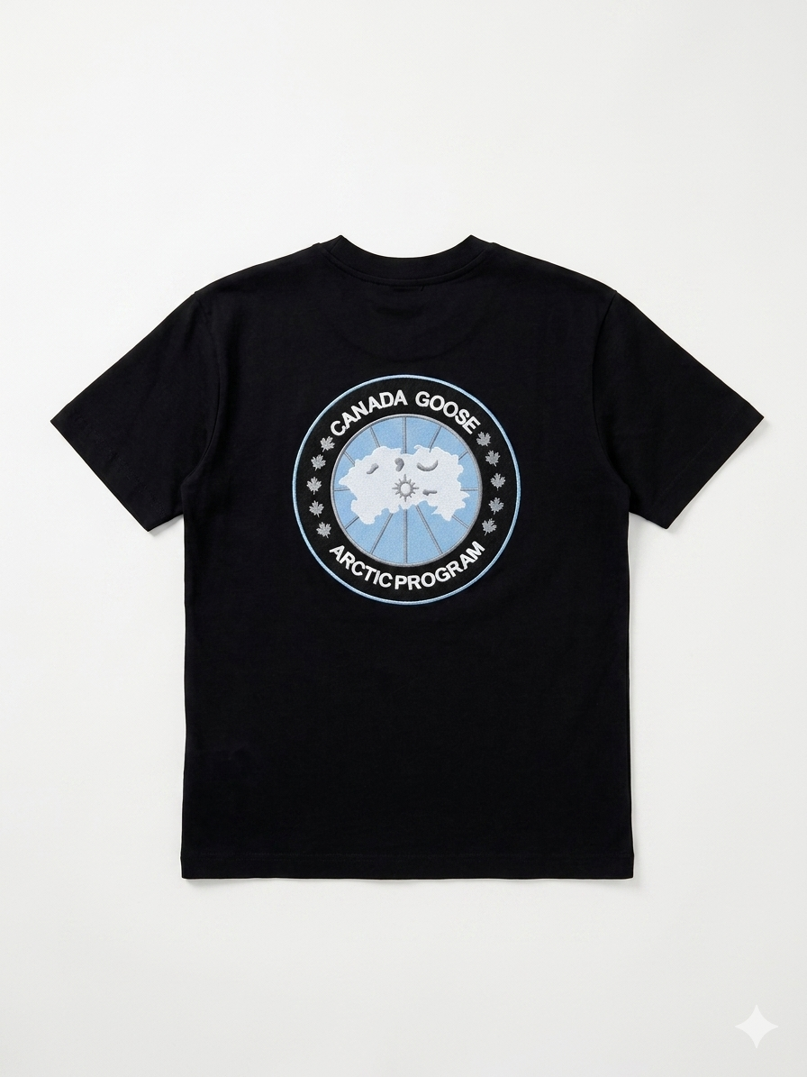 Canada Goose T-Shirt Cotton Fabric Made in Turkey