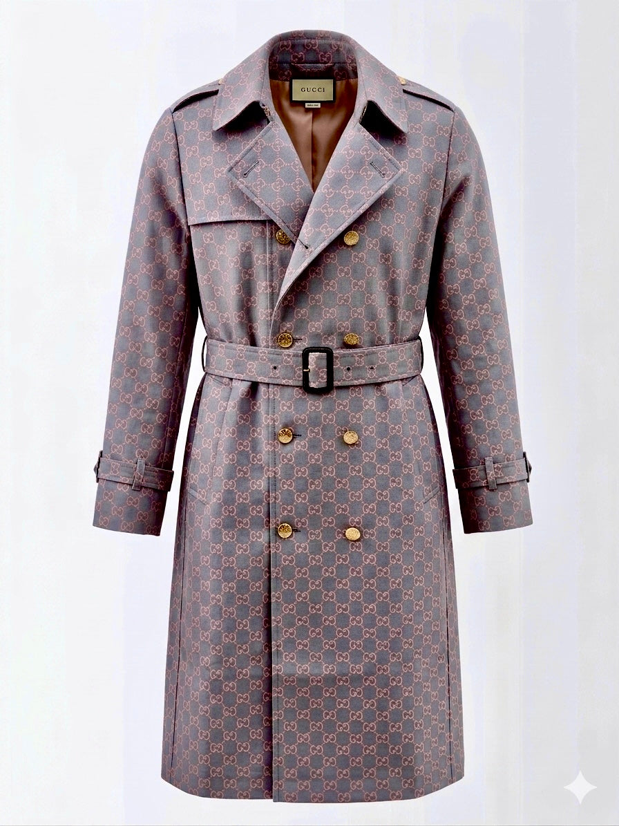 Gucci GG Monogram Canvas Trench Coat