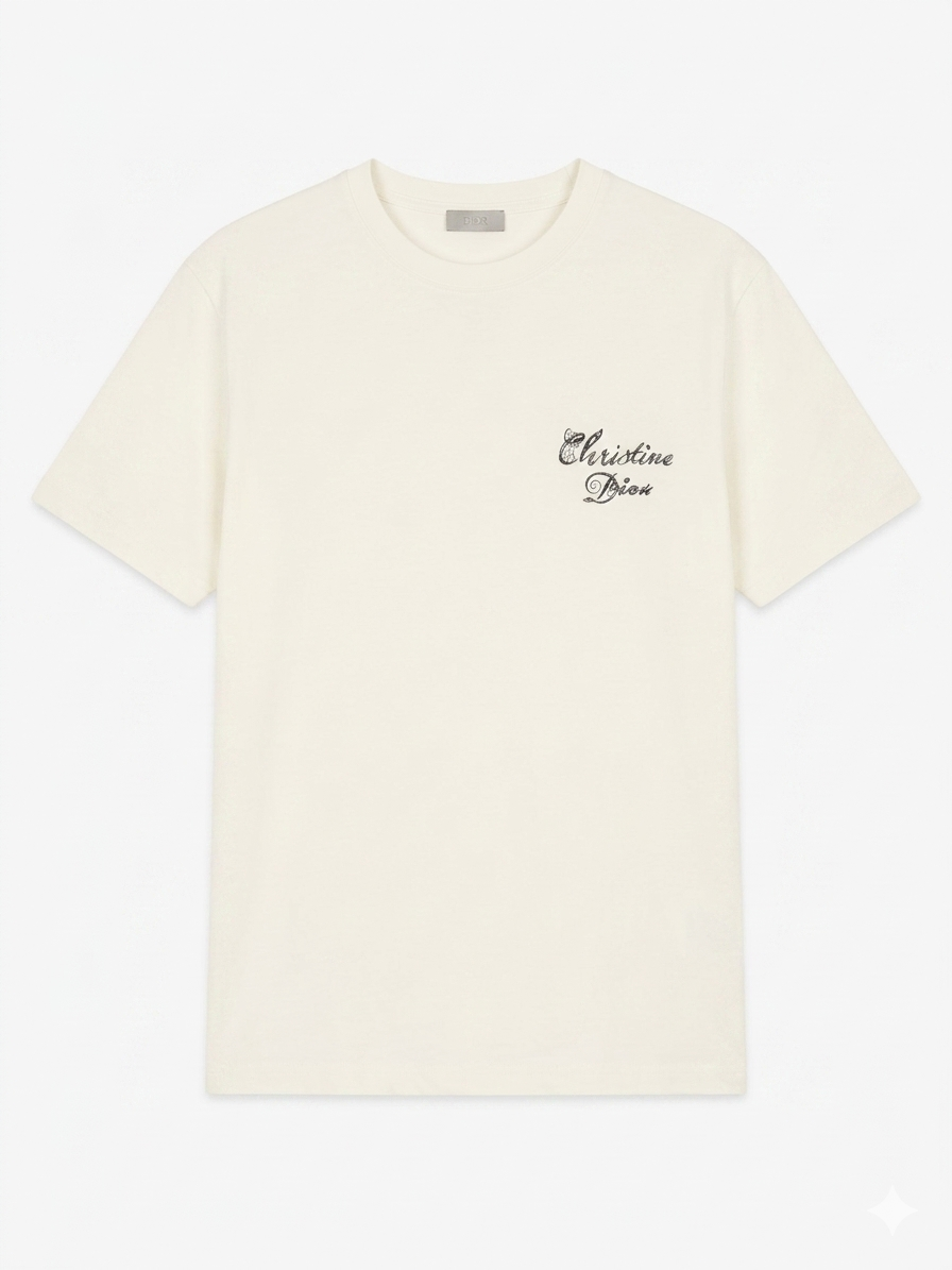 Dior T-Shirt Cotton Fabric Made in Turkey
