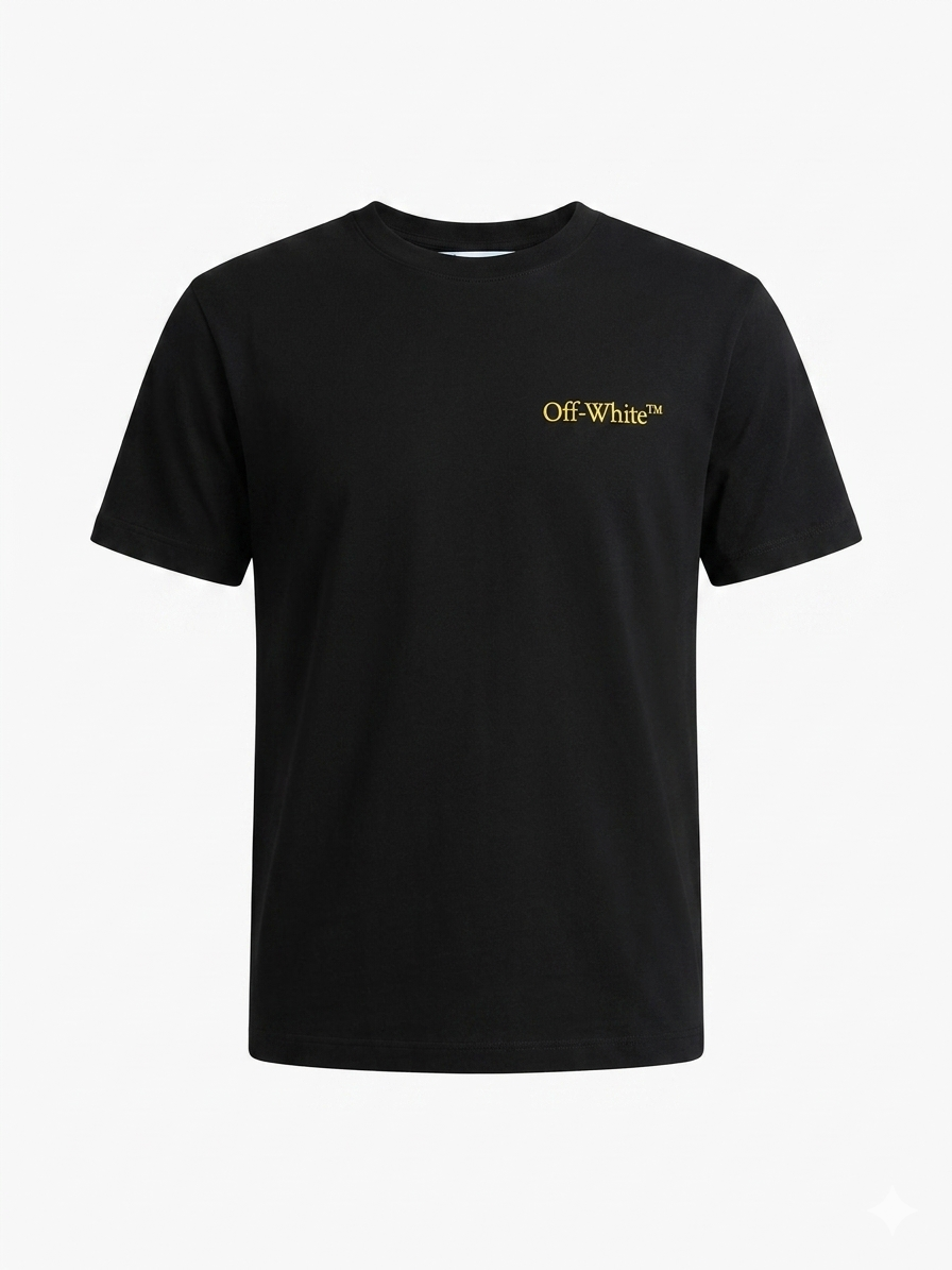 Off-White T-Shirt Cotton Fabric Made in Turkey