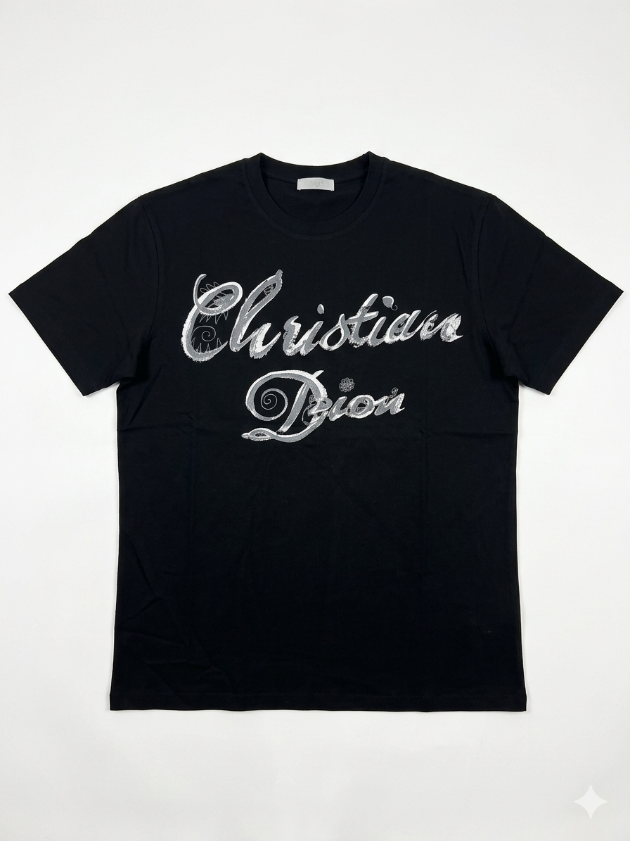 Dior T-Shirt Cotton Fabric Made in Turkey