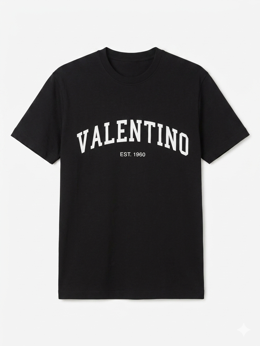 Valentino T-Shirt Cotton Fabric Made in Turkey