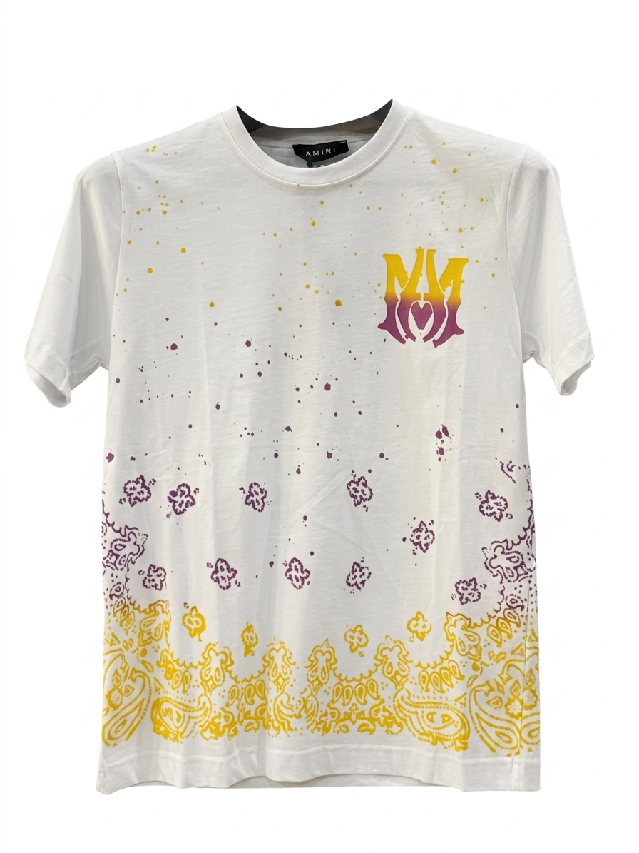 Amiri T-Shirt Cotton Fabric Made in Turkey