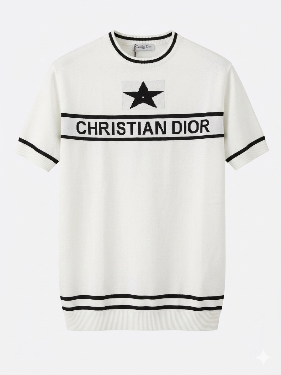 Christian Dior Knitted Fabric Made in Turkey