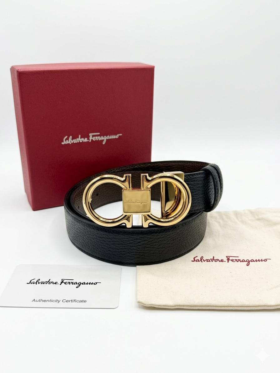 Ferragamo Logo Belt 1:1 Grade Quality