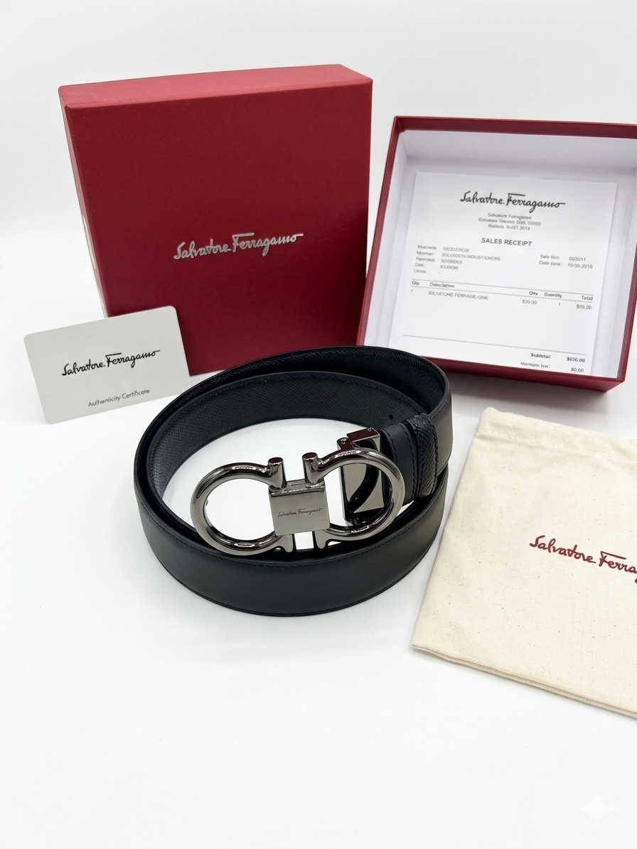 Ferragamo Logo Belt 1:1 Grade Quality