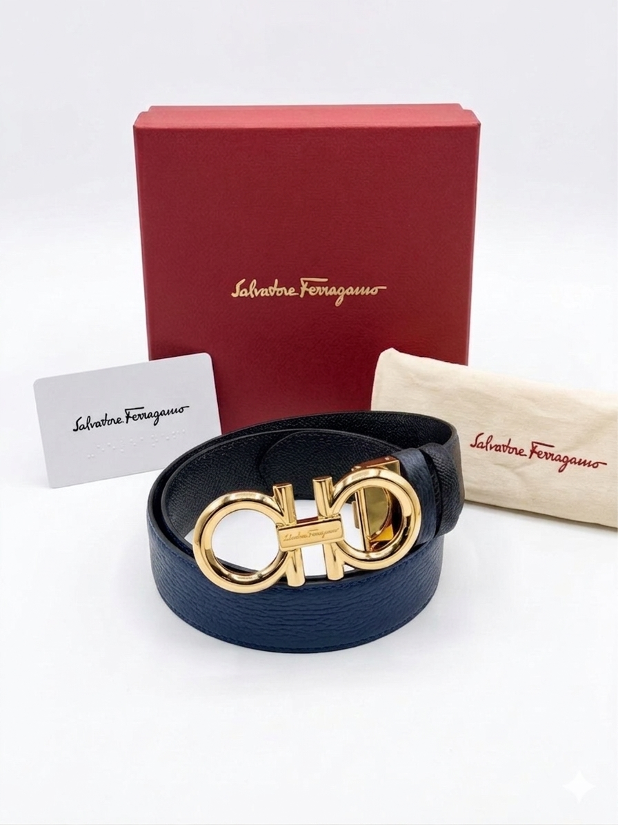 Ferragamo Logo Belt 1:1 Grade Quality