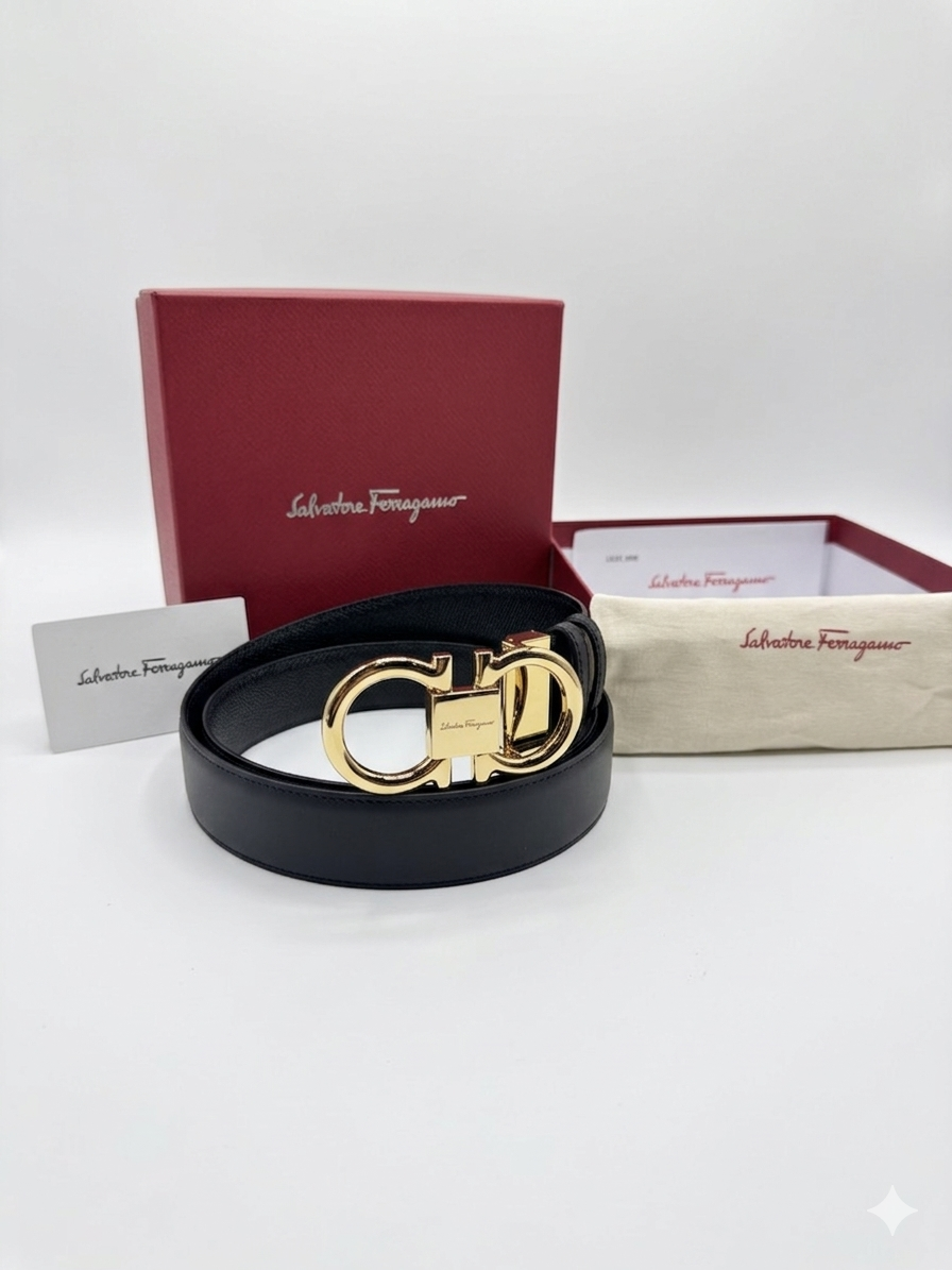 Ferragamo Logo Belt 1:1 Grade Quality