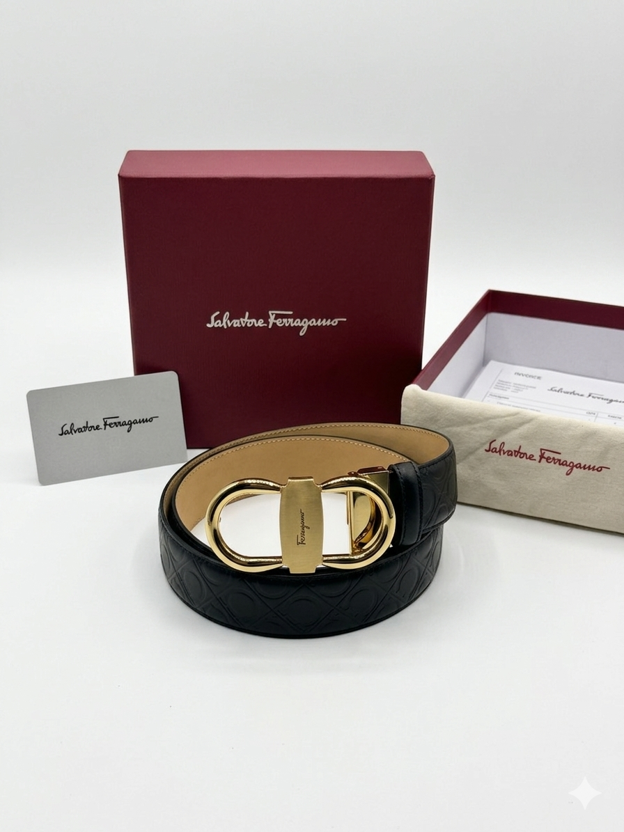 Ferragamo Logo Belt 1:1 Grade Quality