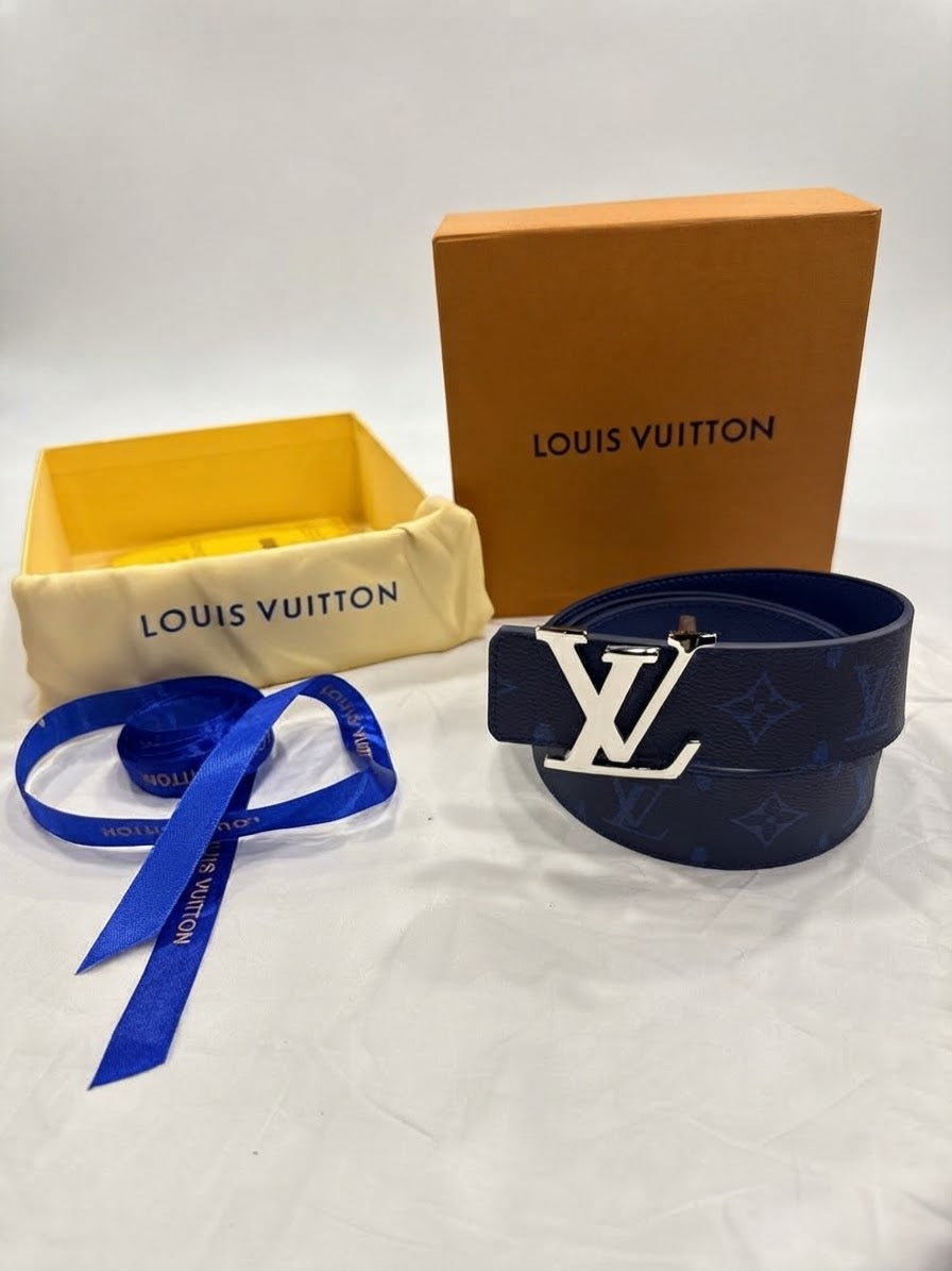 Louis Vuitton 1:1 Grade Monogram Navy Reversible Belt