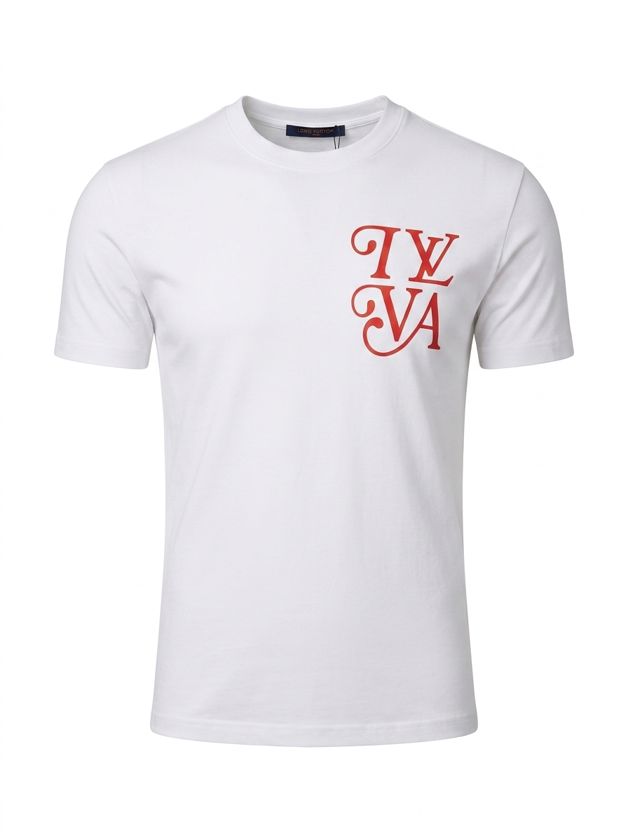 Louis Vuitton T-Shirt Cotton Fabric Made in Turkey