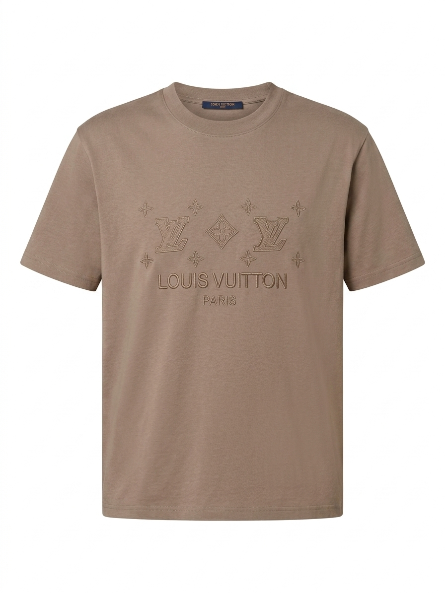 Louis Vuitton T-Shirt Cotton Fabric Made in Turkey