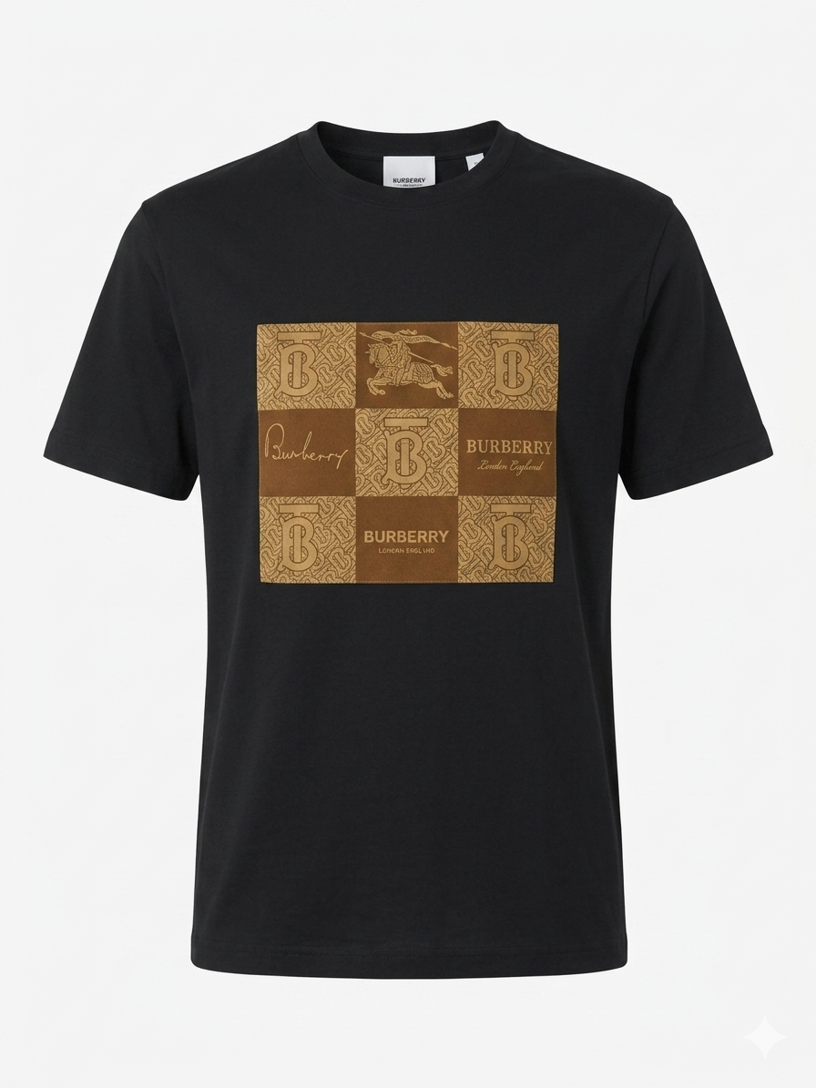 Burberry T-Shirt Cotton Fabric Made in Turkey