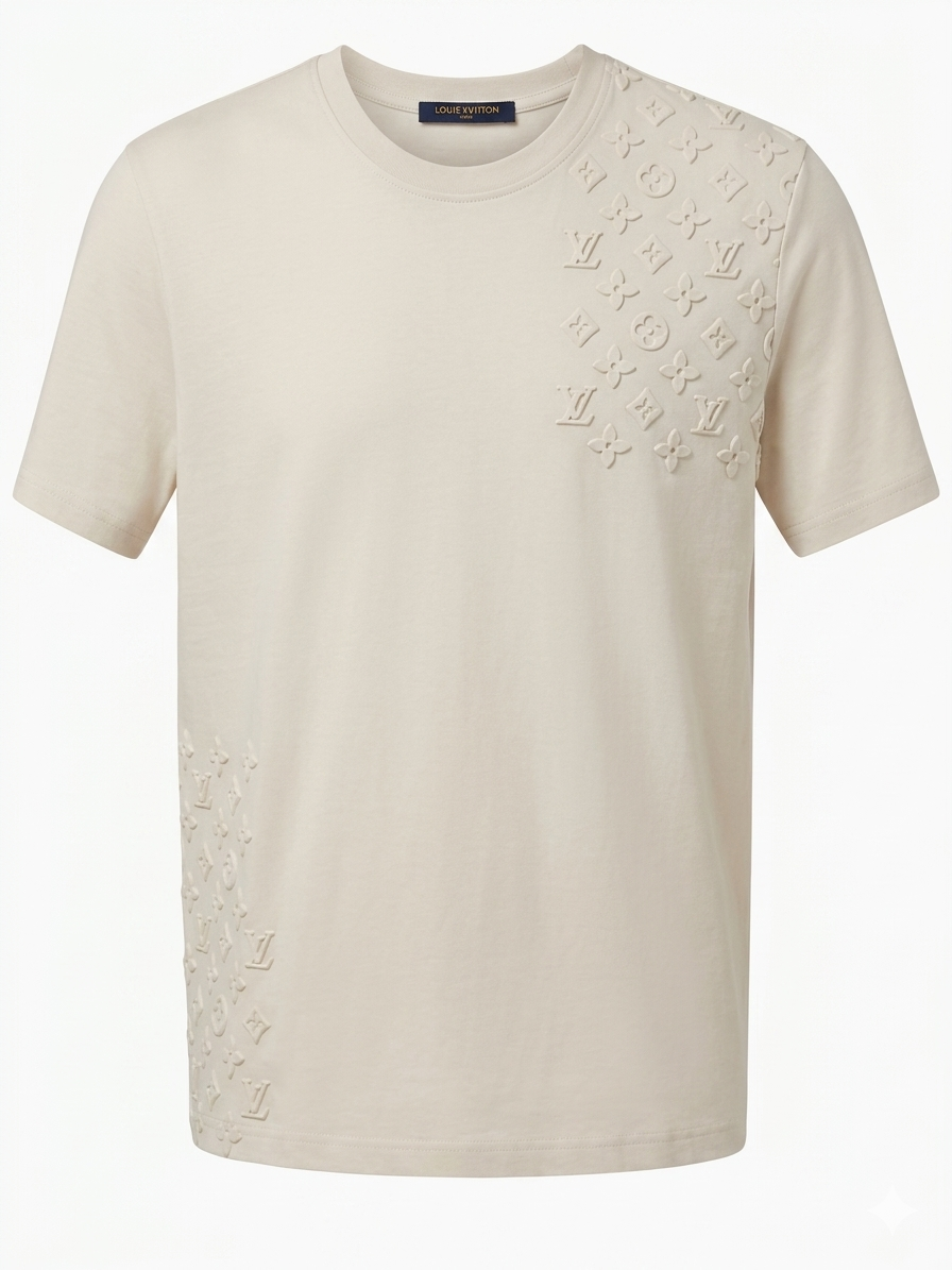 Louis Vuitton T-Shirt Cotton Fabric Made in Turkey