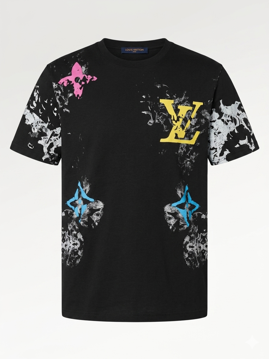 Louis Vuitton T-Shirt Cotton Fabric Made in Turkey