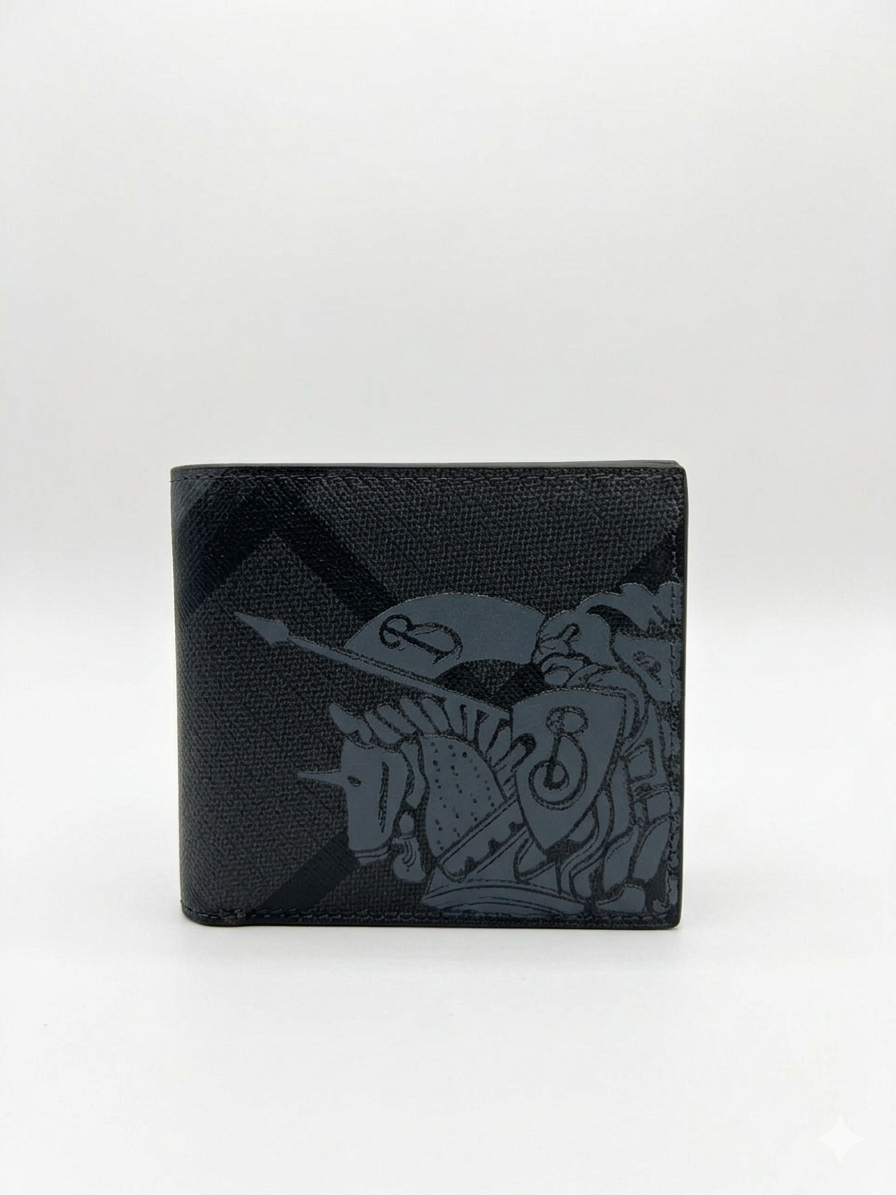 Burberry Check Saffiano Bifold Wallet 1 :1 Grade Quality